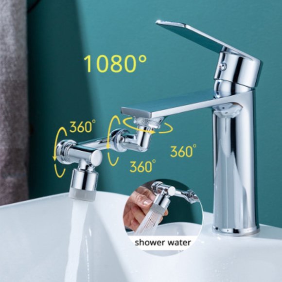 Universal 1080 Swivel Faucet Aerator Multifunction Faucet Extender Universal - Picture 1 of 1